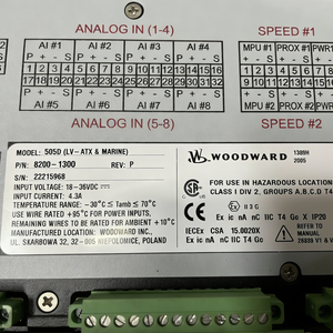 Woodward 8200-1300 Digital Governor