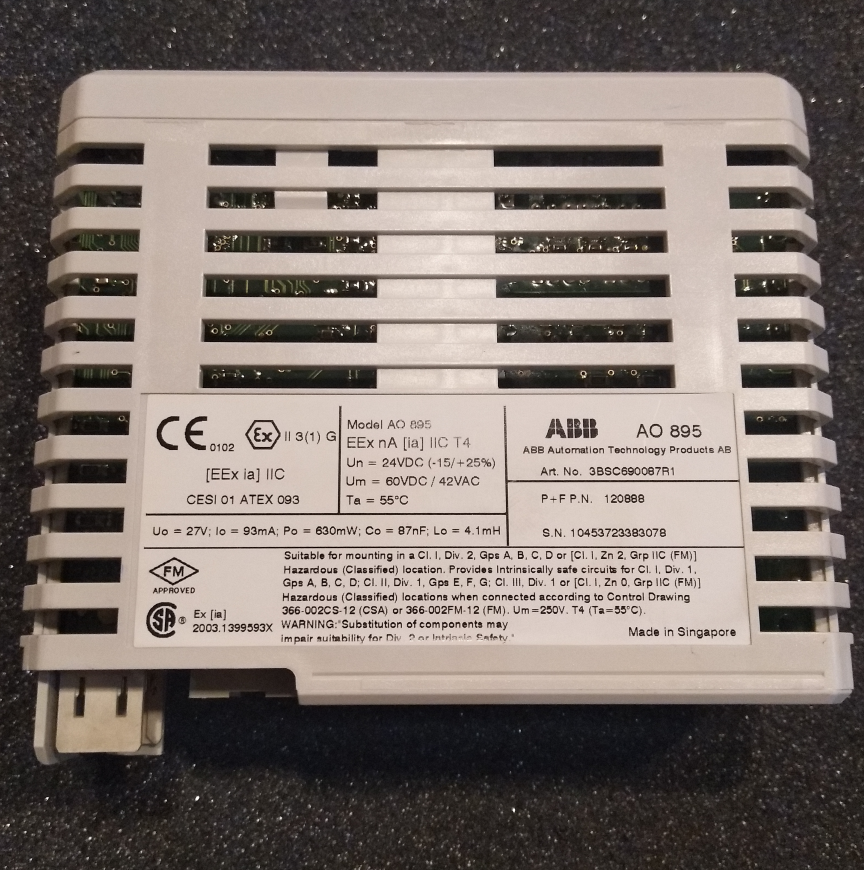 ABB AO895 3BSC690087R1 Analog Output Module