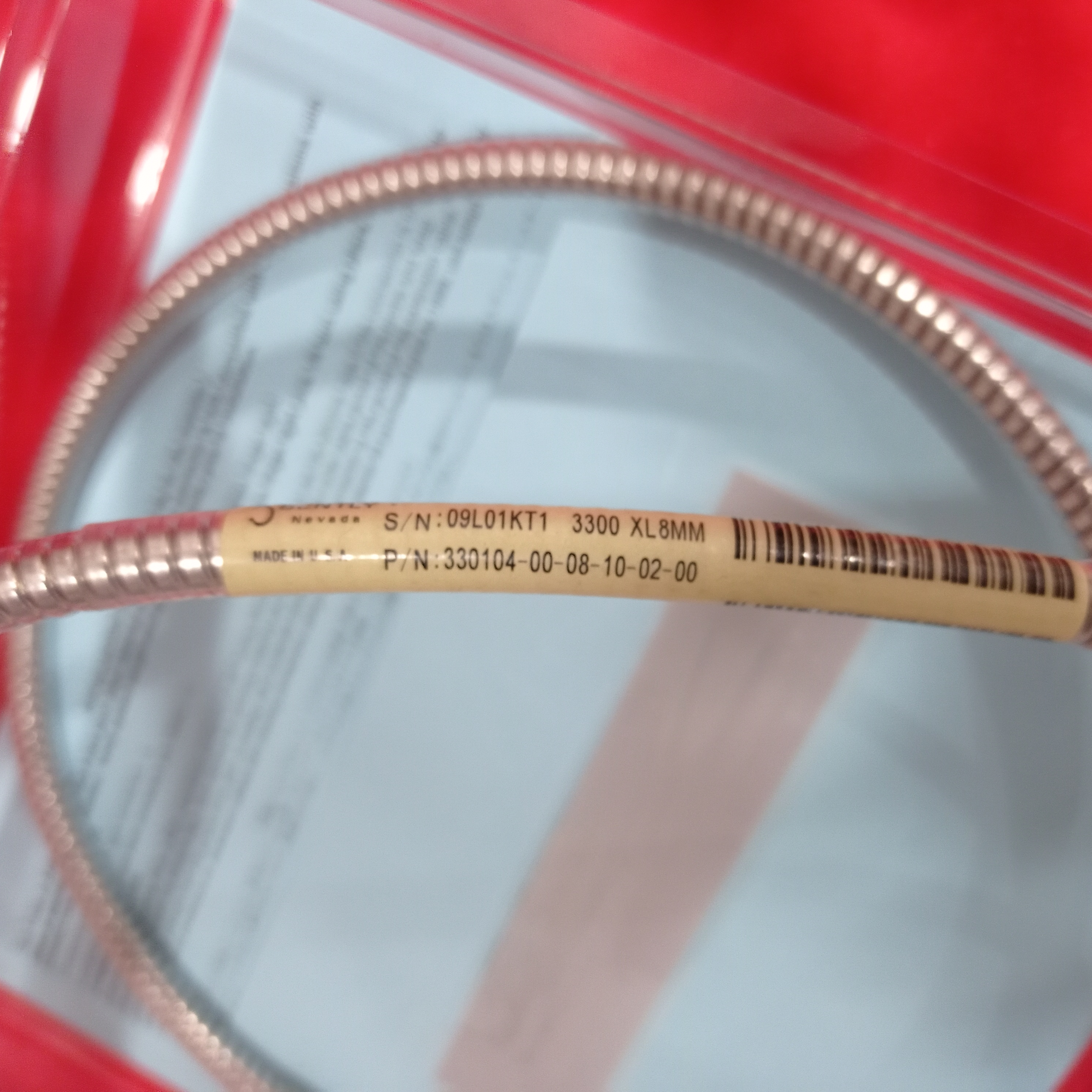 330104-00-08-10-02-00 Armored Eddy Current Probe