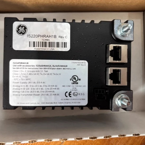 GE IS220PHRAH1B HART An kunna Analog IO Module