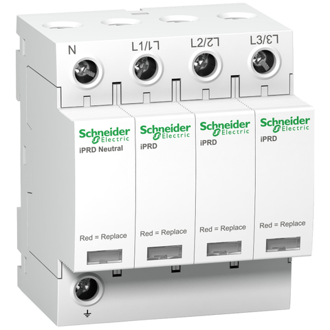 Schneider A9L040600 iPRD40 modular surge arrester - 3P + N - 350V