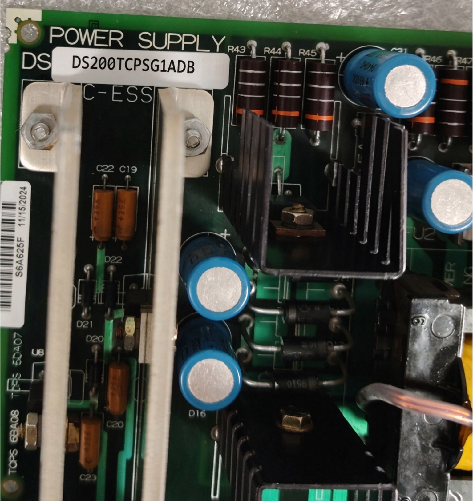 GE DS200TCPSG1ADB Power Supply Board